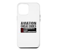 Carcasa para iPhone 12 Pro MAX Aviation Cheat Codes Divertido Piloto Avion Transpondedor
