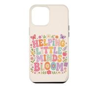 Carcasa para iPhone 12 Pro MAX Ayudando a Little Minds Bloom Teacher Floral Mariposa Manzana