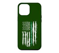 Carcasa para iPhone 12 Pro MAX Back The Green Thin Green Line American Flag Border Patrol