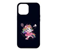 Carcasa para iPhone 12 Pro MAX Bádminton Unicornio Arco Iris Kawaii Girls Shuttle