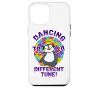 Carcasa para iPhone 12 Pro MAX Bailando a una melodía Diferente Pingüino Conciencia Autismo