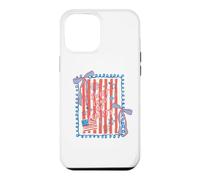 Carcasa para iPhone 12 Pro MAX Bandera con Lazo de Sweet Land of Liberty Patriotic Coquette, EE. UU.