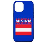 Carcasa para iPhone 12 Pro MAX Bandera de Austria Colores Orgullo Nacional Patriótico