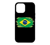 Carcasa para iPhone 12 Pro MAX Bandera de Brasil Orgullo Brasileño Ilustrado Grunge Tattered