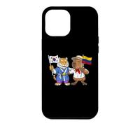 Carcasa para iPhone 12 Pro MAX Bandera de Colombia y Corea del Sur Raíces Colombo-Coreanas