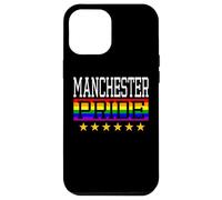 Carcasa para iPhone 12 Pro MAX Bandera del Arco Iris LGBT de Manchester Pride Gay Lesbianas Queer