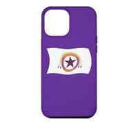 Carcasa para iPhone 12 Pro MAX Bandera Ondulada de la Tribu Wampanoag Squanto India nativa Americana