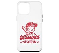 Carcasa para iPhone 12 Pro MAX Baseball Is My Favorite Season - Camiseta Deportiva Divertida para Jugador Retro