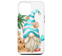 Carcasa para iPhone 12 Pro MAX Beach Lover with Flip Flops and Sand Castle Funny GNOME