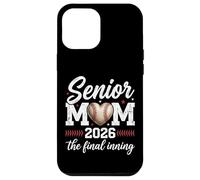 Carcasa para iPhone 12 Pro MAX Béisbol Senior Mamá 2026 Final Inning Orgullosa Mamá Madre Madre