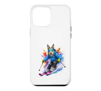 Carcasa para iPhone 12 Pro MAX Berger Picard Perro Esquí Acuarela Splash Art