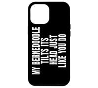 Carcasa para iPhone 12 Pro MAX Bernedoodle Dog Lover Tilt Head Funny Cute Men Women