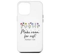 Carcasa para iPhone 12 Pro MAX Bible Verse Matthew 11 28 Make Room for Rest Trust God Jesus