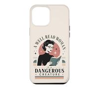 Carcasa para iPhone 12 Pro MAX Bien Leído Mujer Amante Libro Feminista Lector Bibliófilo