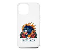 Carcasa para iPhone 12 Pro MAX Black Panther Flame Rose es un Motociclista gótico