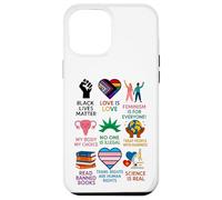 Carcasa para iPhone 12 Pro MAX BLM Human Rights Feminism Trans Science Books LGBTQ Kindness