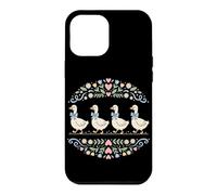 Carcasa para iPhone 12 Pro MAX Blue Ribbon Goose Cottagecore, Retro, Amante de los Gansos campestres