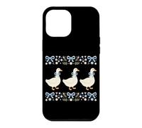 Carcasa para iPhone 12 Pro MAX Blue Ribbon Goose Cottagecore, Retro, Amante de los Gansos campestres