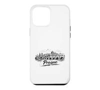 Carcasa para iPhone 12 Pro MAX Bosquejo de Paisaje Urbano del Puente de Carlos de Pr