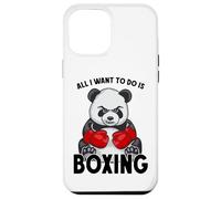 Carcasa para iPhone 12 Pro MAX Boxeador de Oso Lindo Boxeador con Texto en inglés All I Want To Do