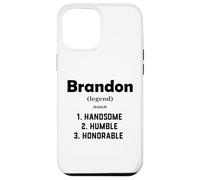 Carcasa para iPhone 12 Pro MAX Brandon Definición Guapo Humilde Honorable Disfraz Brandon