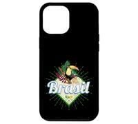 Carcasa para iPhone 12 Pro MAX Brasil tucán Retro Samba Carnaval Recuerdo Vintage