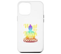 Carcasa para iPhone 12 Pro MAX Buda Mindfulness Zen Lo Que pensamos Nos convertimos Frase