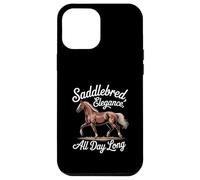 Carcasa para iPhone 12 Pro MAX Caballo Americano Saddlebred Saddlebred Elegance
