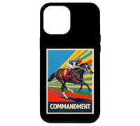 Carcasa para iPhone 12 Pro MAX Caballo Mandamiento, Carreras de Caballos, Santa Anita, del Mar, Caballo