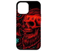 Carcasa para iPhone 12 Pro MAX Calavera vikinga y Hacha