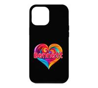 Carcasa para iPhone 12 Pro MAX Camiseta Colorida con Nombre I Heart Love Bennett First Named