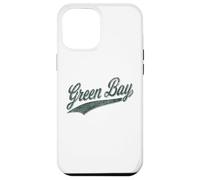 Carcasa para iPhone 12 Pro MAX Camiseta Deportiva clásica con Texto en inglés Green Bay Wisconsin Varsity Script