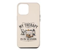Carcasa para iPhone 12 Pro MAX Camping Whisky Cigar Humor Relajación al Aire Libre