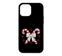 Carcasa para iPhone 12 Pro MAX Candy Cane Christmas Season Girls Womens Retro Coquette Bow