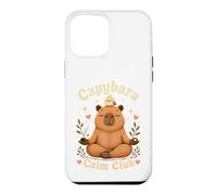 Carcasa para iPhone 12 Pro MAX Capybara Calm Club Lindo Meditando Animal Zen