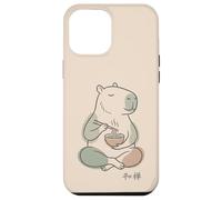 Carcasa para iPhone 12 Pro MAX Capybara Peaceful Zen Ramen Noodle Minimalista Sabi WABI