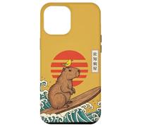 Carcasa para iPhone 12 Pro MAX Capybara Surfing Japonés Gran Ola Kanagawa Ukiyo-e