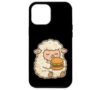 Carcasa para iPhone 12 Pro MAX Caricatura de Hamburguesa de Oveja esponjosa