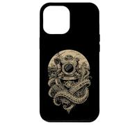 Carcasa para iPhone 12 Pro MAX Casco de Buceo Vintage Nautical Ocean Deep Water