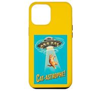 Carcasa para iPhone 12 Pro MAX Cat-astrophe! - Póster de la película Vintage Retro de platillo Volador OVNI