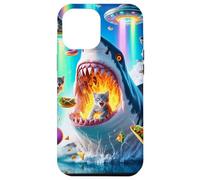 Carcasa para iPhone 12 Pro MAX Cat Kitty Montando Fuego Respirando Tiburón Arco Iris Laser