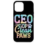 Carcasa para iPhone 12 Pro MAX CEO de Clean Paws Dog Groomer Funny Pet Grooming
