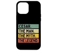 Carcasa para iPhone 12 Pro MAX Cesar The Man The Myth The Legend - Cita Personalizada Divertida
