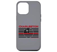 Carcasa para iPhone 12 Pro MAX Charleston County South Carolina - Bandera de línea roja Delgada
