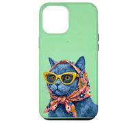 Carcasa para iPhone 12 Pro MAX Chartreux Fashion Cats - Portada de Revista, diseño de Gatos