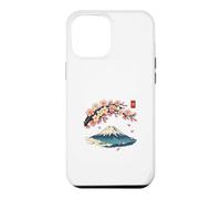 Carcasa para iPhone 12 Pro MAX Cherry Blossom Mount Fuji Japanese Ukiyo-e Sakura Art