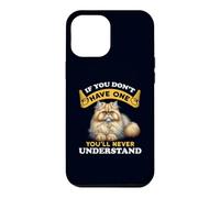 Carcasa para iPhone 12 Pro MAX Chinchilla Gato Persa Mamá/Papá Divertido Gato Dueño Humor
