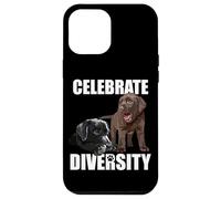 Carcasa para iPhone 12 Pro MAX Chocolate Lab Black Lab Perro Labrador Retriever Puppy Lover