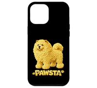 Carcasa para iPhone 12 Pro MAX Chow Chow Spaghetti Fideos Comida Italiana Cachorro Am