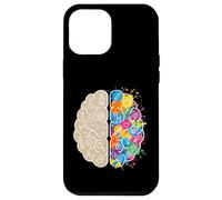 Carcasa para iPhone 12 Pro MAX Ciencia Arte Cerebro Izquierda y Derecha Pensamiento Neurociencia Mente